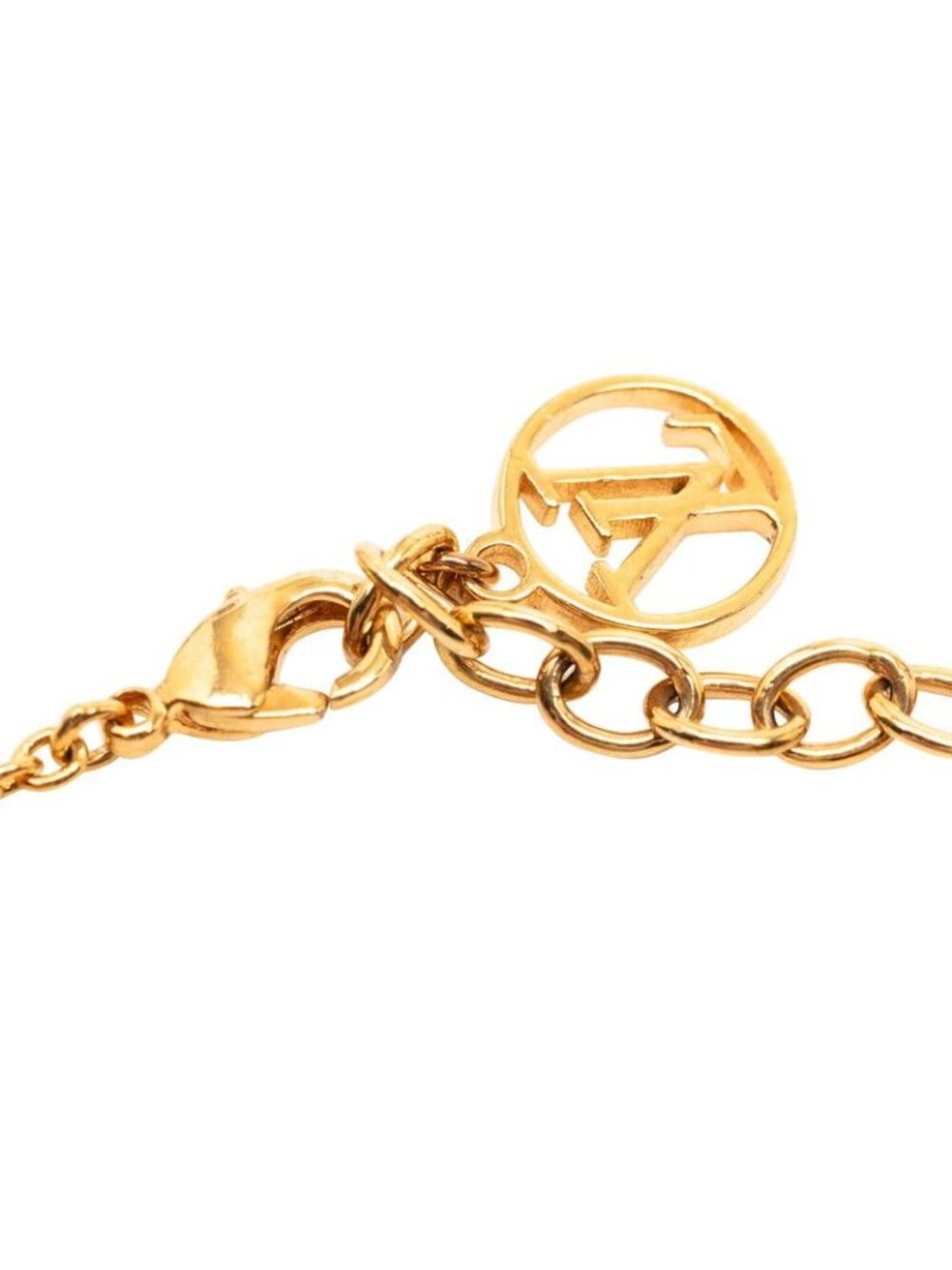 Louis Vuitton Bracelet Essential Lou Gold Plated Faux Pearl - Picture 6 of 8